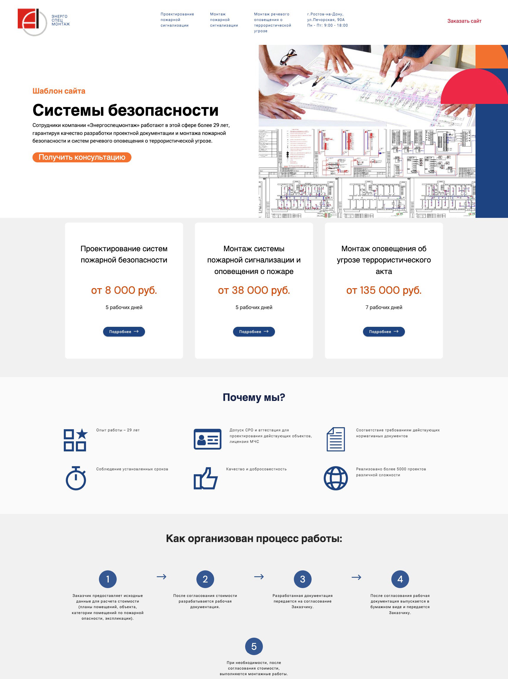 Шаблон сайта